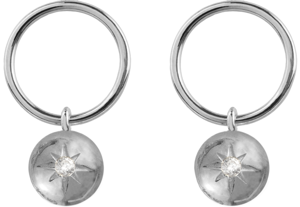 Jacques Lemans  SE-O179E Damen Ohrstecker Ohrringe Sterlingsilber White Topaz